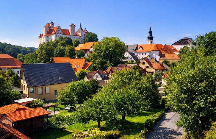 Gruppenhäuser in Hohnstein Sächsische Schweiz
