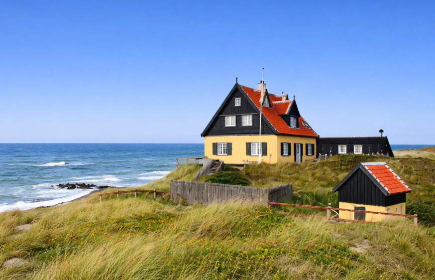 Gruppenhäuser an der Ostsee