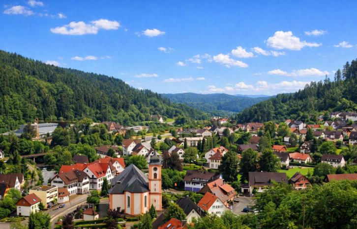 Gruppenhäuser in Schenkenzell im oberen Kinzigtal 
