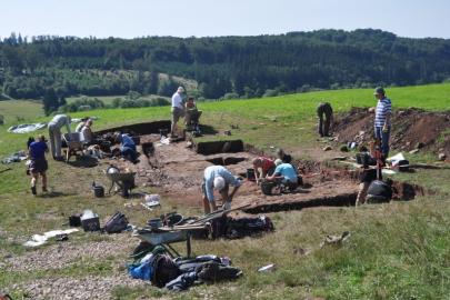 Grabungscamp im Archäologischen Landschaftspark Nettersheim