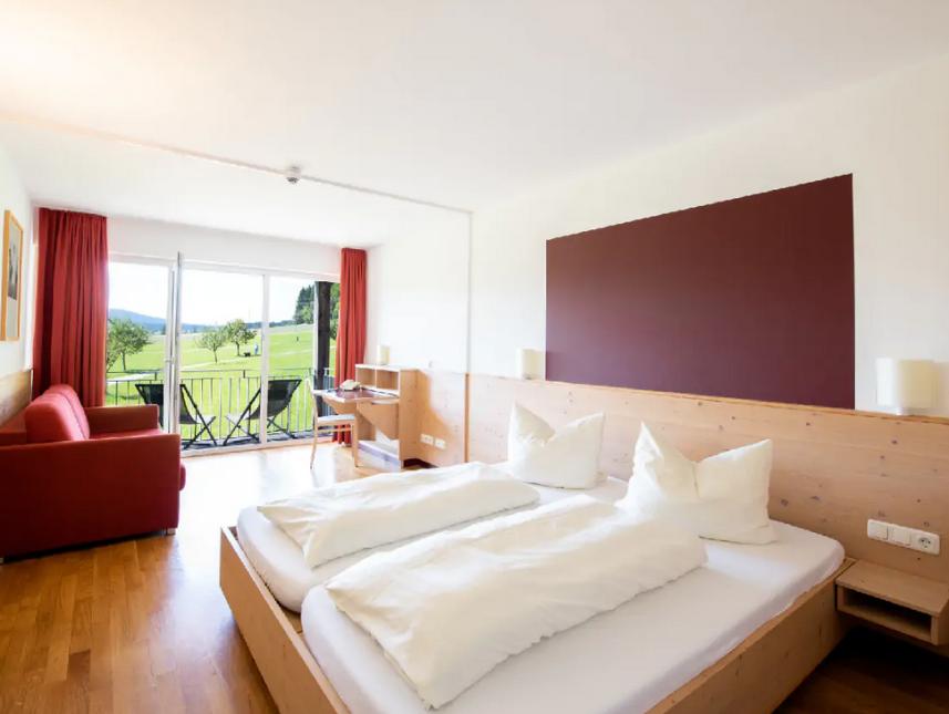 Blick in ein Doppelzimmer