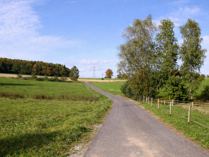 Fussweg zum Hallenbad + Wildpark