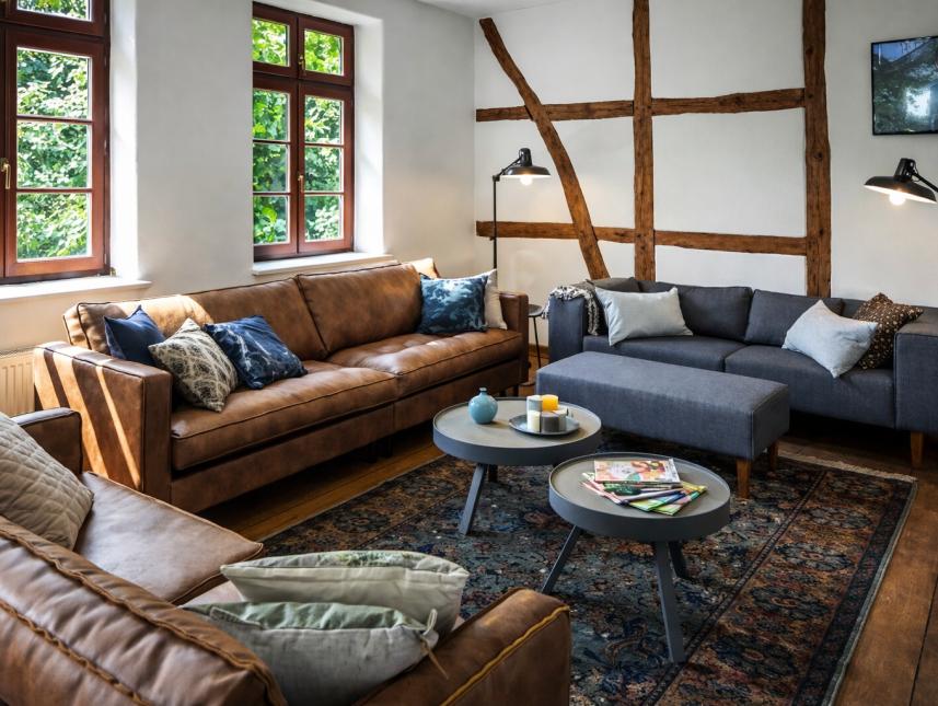 Das gemütliche Wohnzimmer.