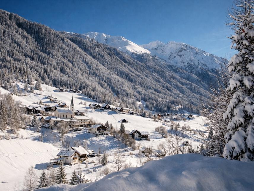 Winteraussicht vom Haus Tyrol