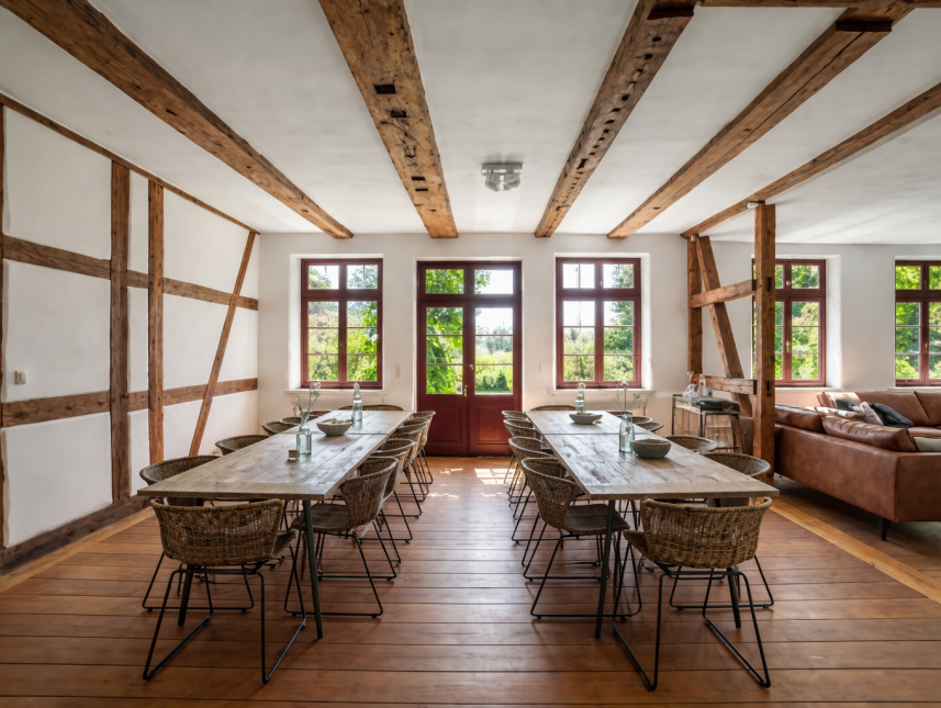 Viel Platz zum gemeinsamen Essen und Klönen.