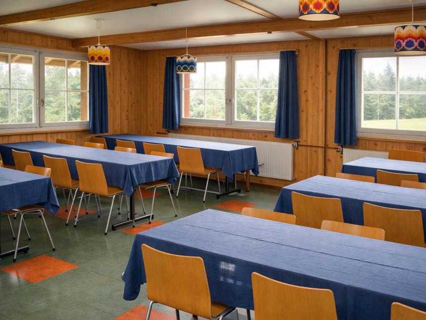 Gruppenraum, ehemaliger Speisesaal