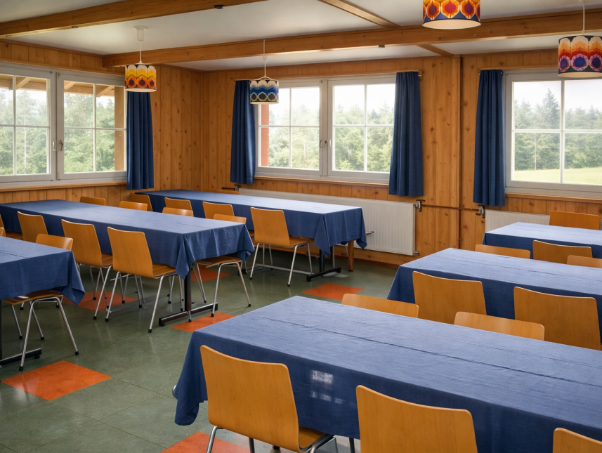 Gruppenraum, ehemaliger Speisesaal