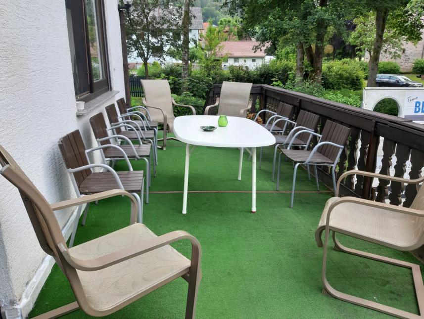 Möblierte Terrasse