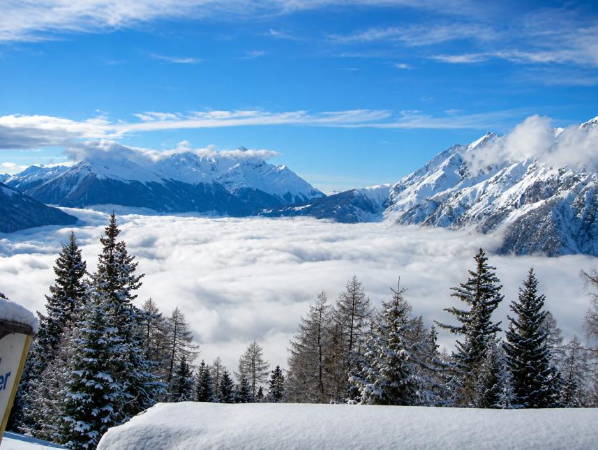 Der traumhafte Ausblick von unserer Hütte