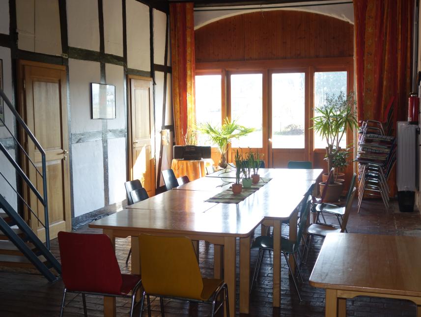 große Diele als Seminarraum, Speiseraum, u. a.