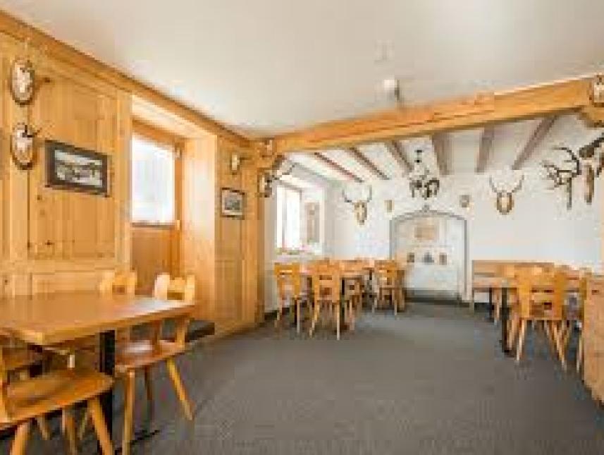 Rustikaler Jägersaal mit Zugang zur gr. Gartenterrasse mit Grill/Spielwiese