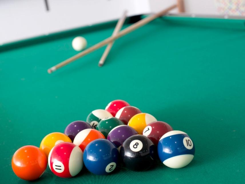 Billard-Raum im Haus Neuland