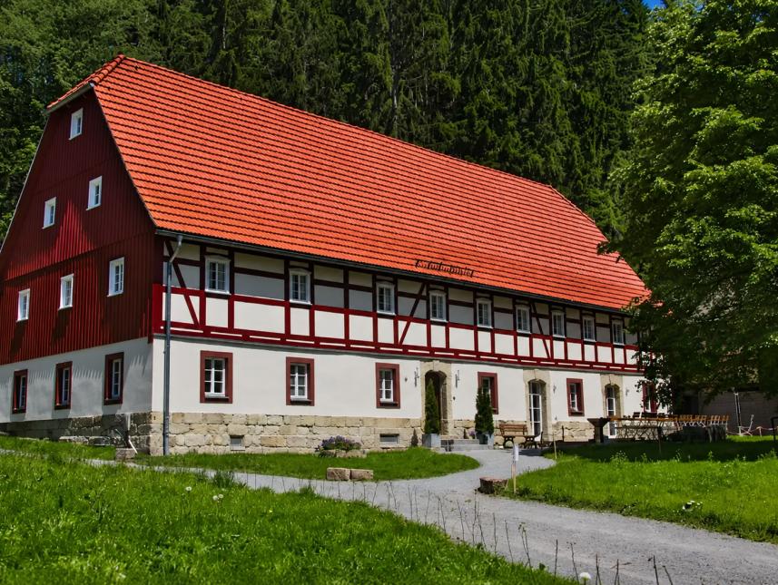 Ferienhof Grundmühle Bauernhaus Hohnstein in der Sächsischen Schweiz