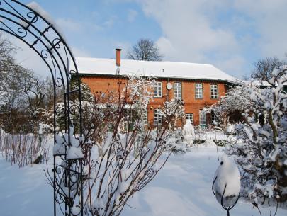Winterimpressionen mit Blick auf das Haus