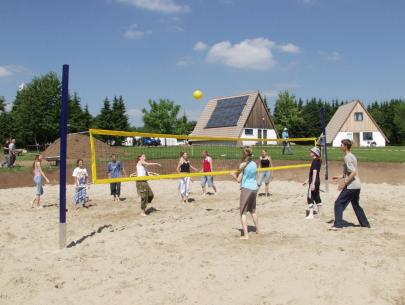 Der Beach-Volleyballplatz