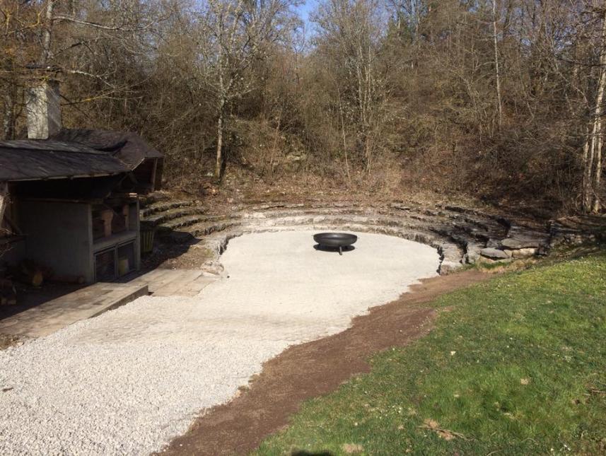 Feuerstelle mit Atrium