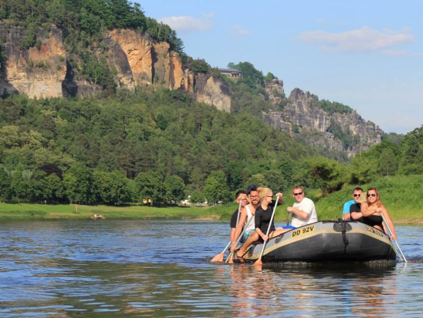 geführte Paddeltour auf der Elbe