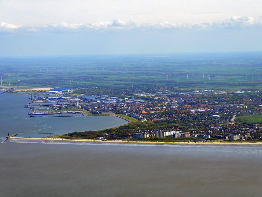 Cuxhaven zwischen Elbemündung und Nordsee