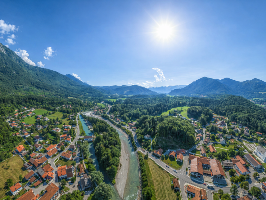 Marquartstein im Achental, südlich vom Chiemsee