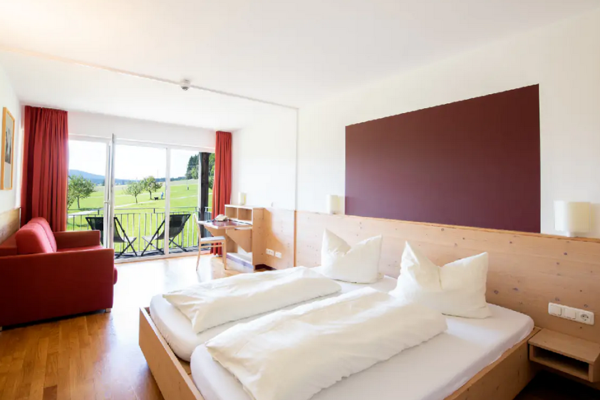 Blick in ein Doppelzimmer