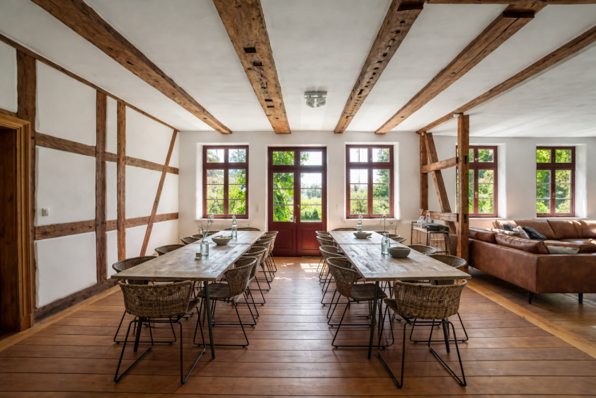 Viel Platz zum gemeinsamen Essen und Klönen.