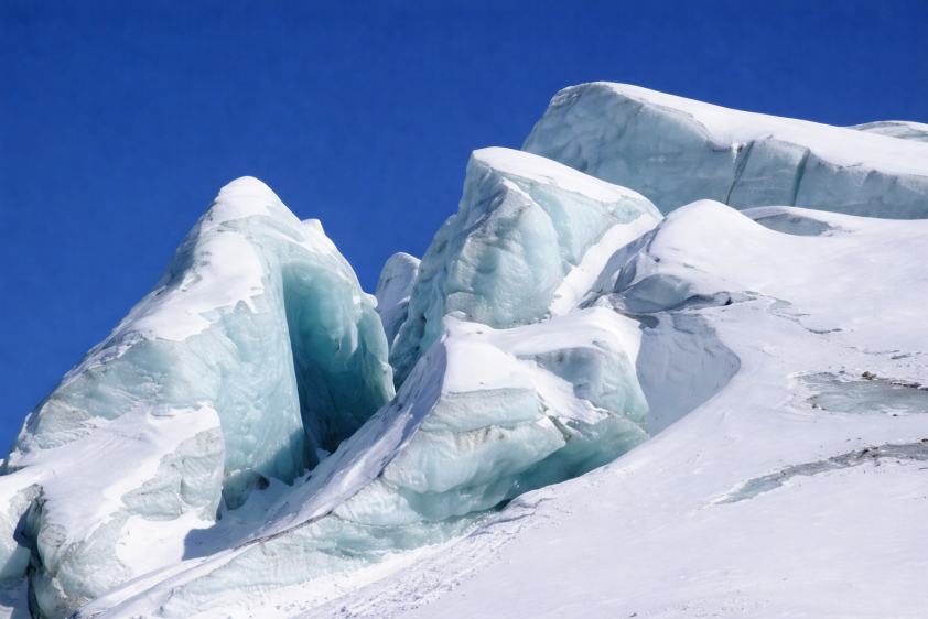Auf dem Weg zur Wildspitze, dem höchsten Berg Tirols
