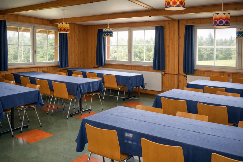 Gruppenraum, ehemaliger Speisesaal