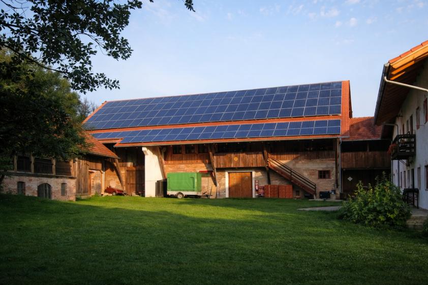 Die Tenne, Ostseite mit Innenhof