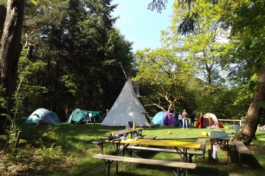 Zelt-Camps im Waldheim am Brahmsee