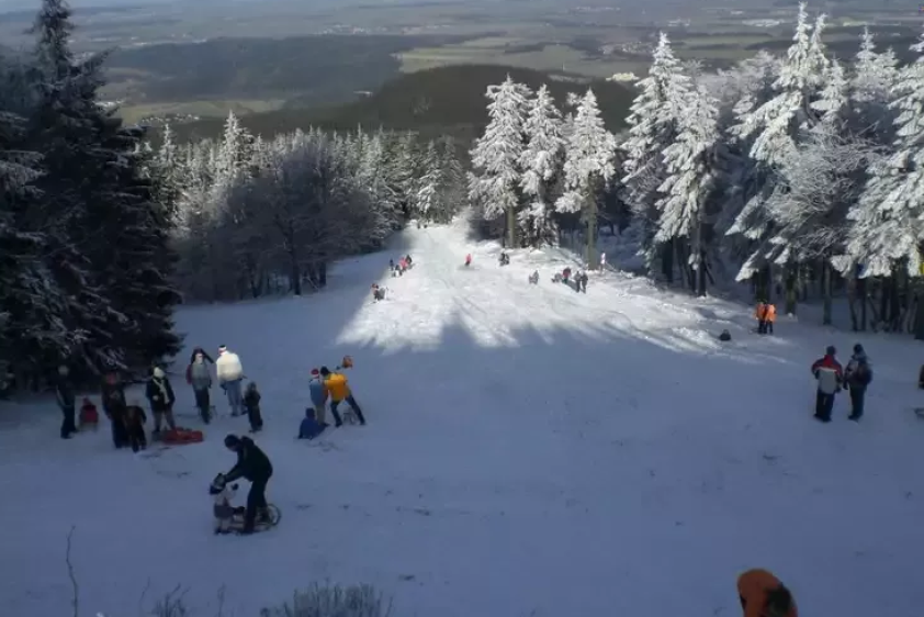 Rodelwiese 200m entfernt