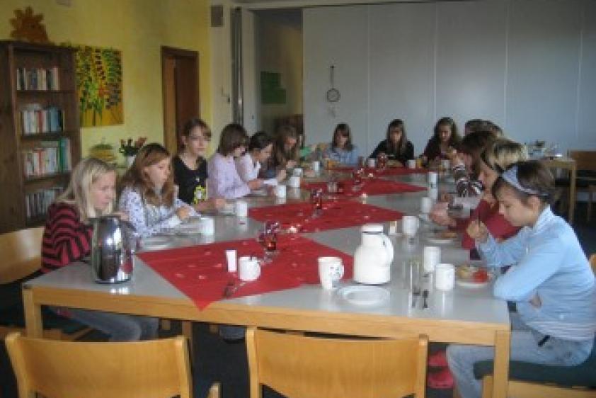Speiseraum, auch als Gruppenraum nutzbar