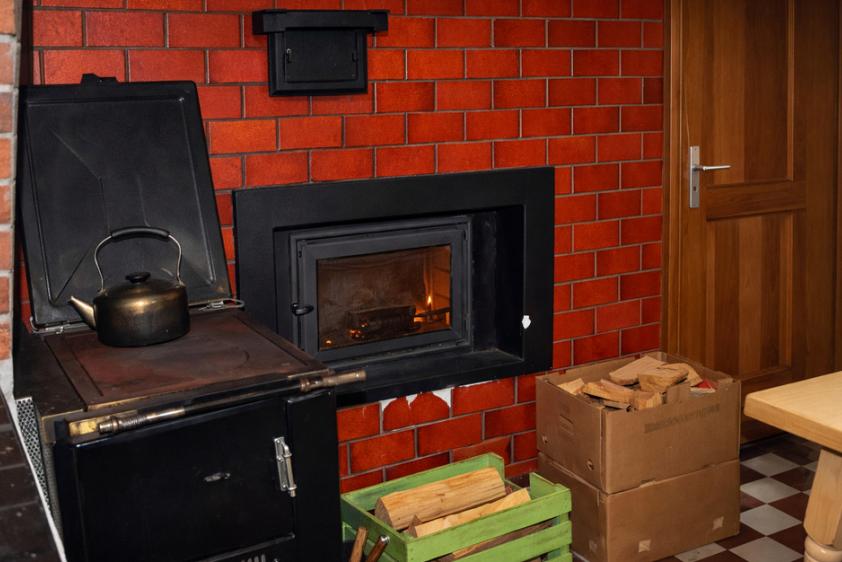 Zentralheizung, Befeuerung von der Küche