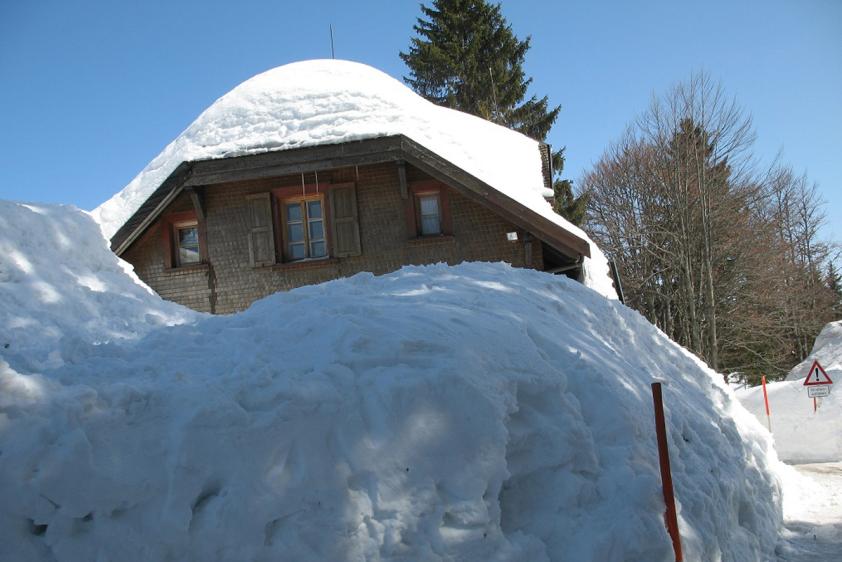Haus im Winter