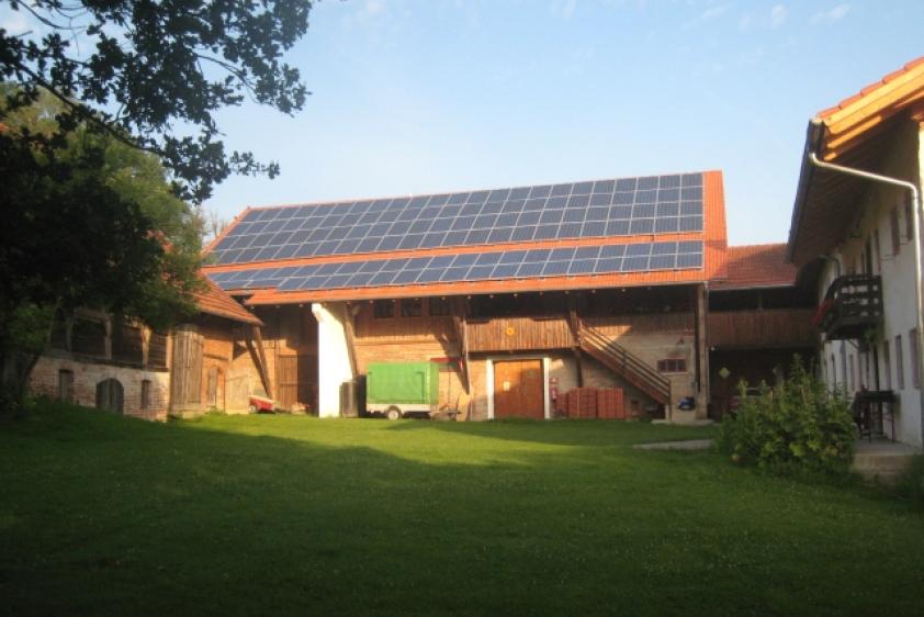 Die Tenne, Ostseite mit Innenhof