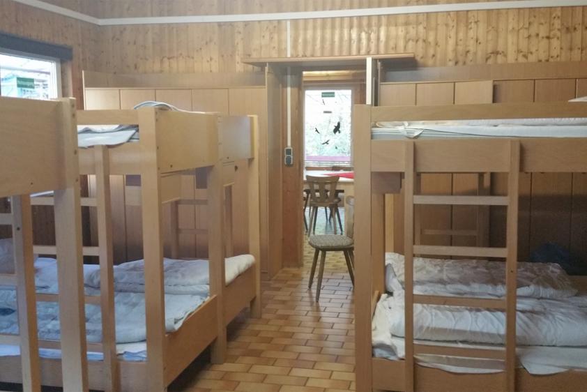 Betten im Blockhaus