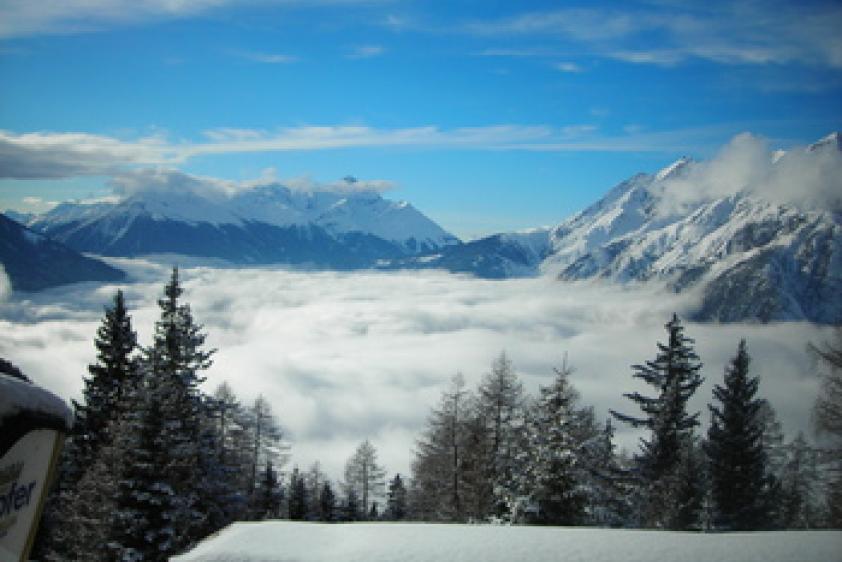 Der traumhafte Ausblick von unserer Hütte