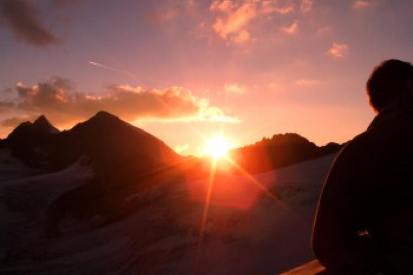 herrlicher Sonnenuntergang im Pitztal