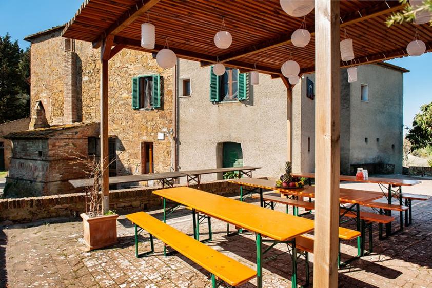 Überdachte Terrasse
