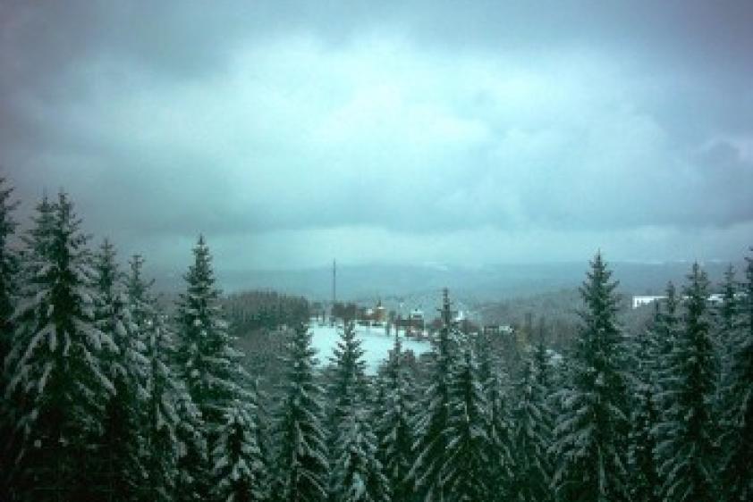 Winterpanorama vom Haus