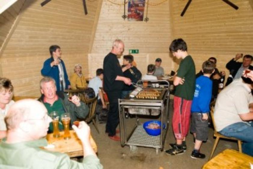 Grillhütten von innen