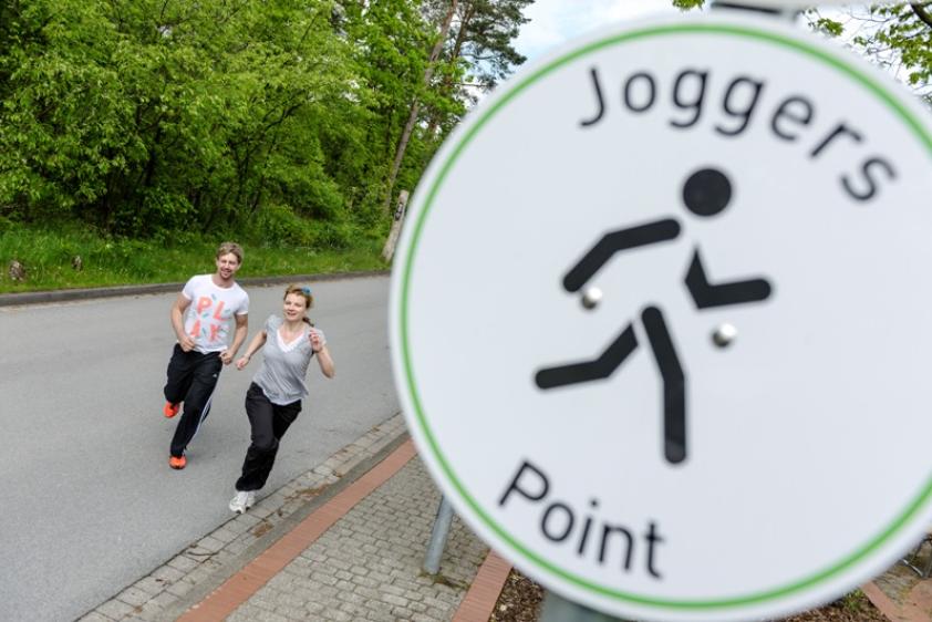 Joggers Point am Haus Neuland