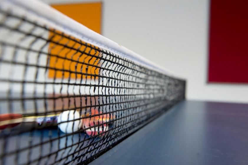 Tischtennisplatte im Haus Neuland