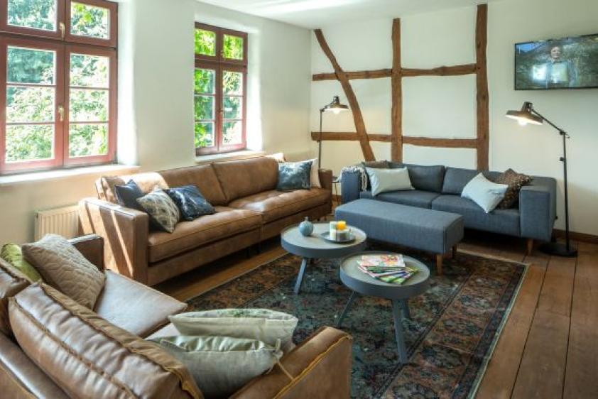 Das gemütliche Wohnzimmer.