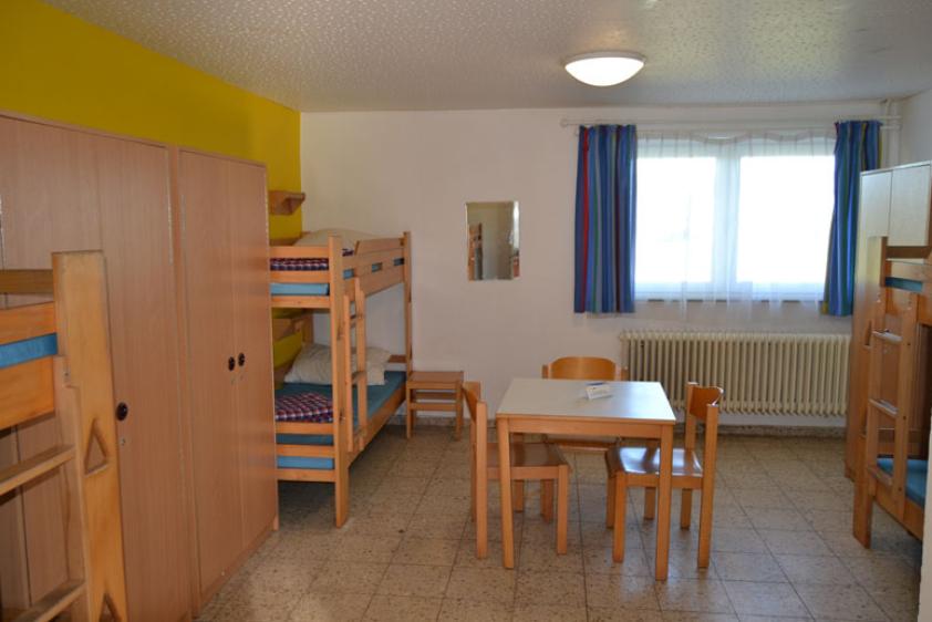 Blick in ein Schlafzimmer