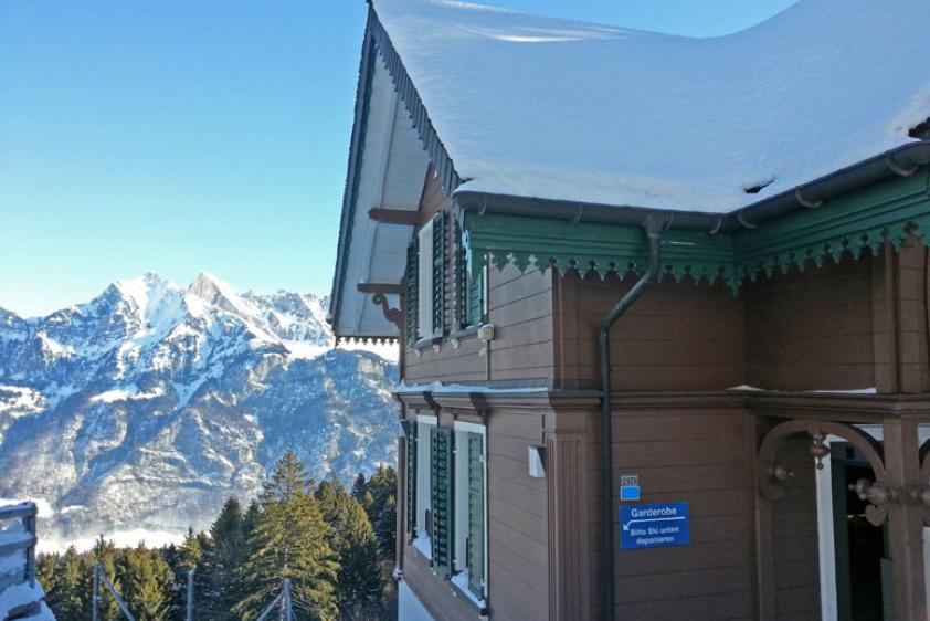 weitere Winterimpressionen der Hütte Flumserberg