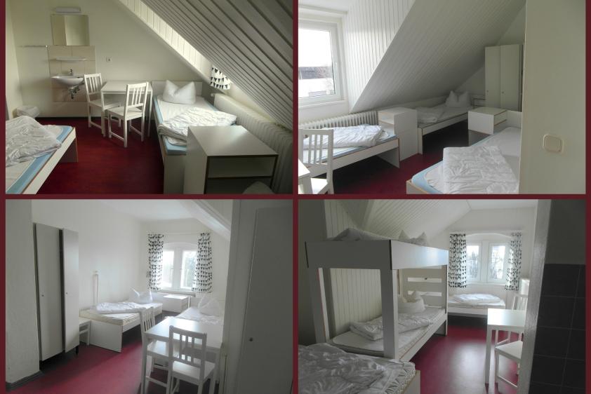 Drei- und Vierbettzimmer