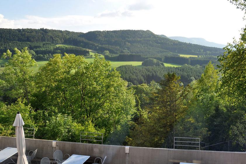 Terrasse mit schönem Blick auf die Alb