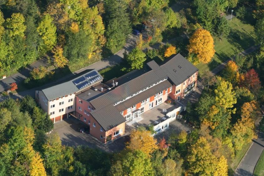unser Haus von oben