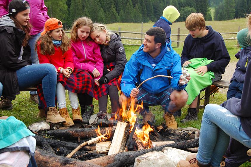 Lagerfeuer bei der Mühltaleralm