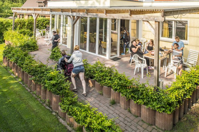 Terrasse Ferienhaus "Amrum" und "Föhr"